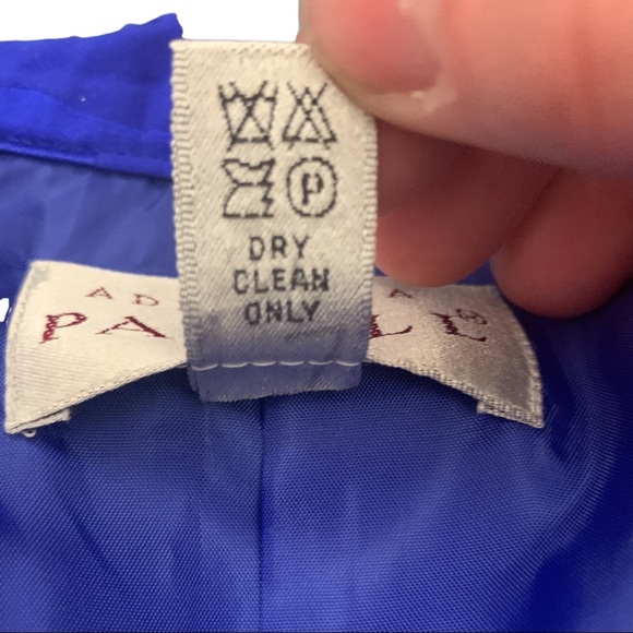 Adrianna Papell 100% Silk Vintage Floral Blazer Jacket Lined Long Sleeve Size 12 - Picture 8 of 9